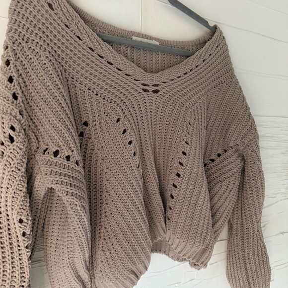 Anthropologie | Moon + Madison Open Knit Sweater | Size XS - Picture 4 of 6